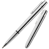 Flat Top Chrome with Clip Space Pen