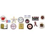 Laser Cloisonne Lapel Pins,Emblems, & Zipper Pulls