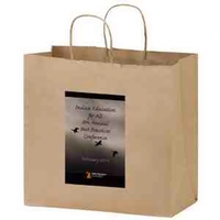 13" x 7" x 12 3/4" natural Kraft paper carry-out bag... from ASI 35290...