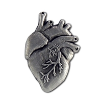 Anatomically correct human heart pin. Blank.... from ASI 96235 Wehr...