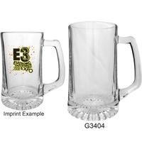 25oz Clear Glass Beer Mug