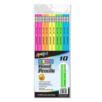 10 Pack NEON #2 Pencils with Eraser... from ASI 67675 Liqui-Mark Corp