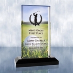 Sublimational Beveled Impress Acrylic Golf Award - Medium