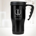14 oz. Stainless Steel Travel Mug with Handle