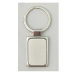 Silver Rectangle Key Chain