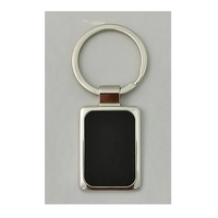 Black Rectangle Key Chain