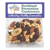 2 oz. energy trail mix inside a header bag with 4-color... from ASI 71685...