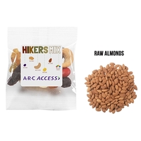 Promotional snack bag filled with 0.5 oz. of raw almonds; includes... from...