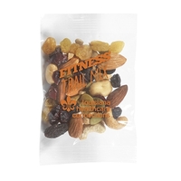 Promotional snack bag filled with 1 oz. of fitness trail mix;... from ASI...
