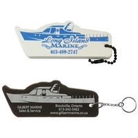boat shaped foam key chain for up to 2 keys.... from ASI 54886 Foamworx /...