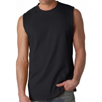 Gildan Sleeveless tee constructed of 6.1 oz. 100% pre-shrunk jersey knit......