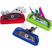 CLOSEOUT SPECIAL! Clear front pocket and gusseted bottom pouch.... from ASI...