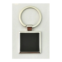 Black Square Key Chain