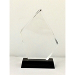 Crystal Trophy w/black Stand