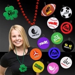 2 1/2" Plastic Medallions for Mardi Gras Bead Necklaces