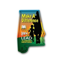 3.56" x 2.31" Alabama state-shaped magnet with a four color imprint... from...