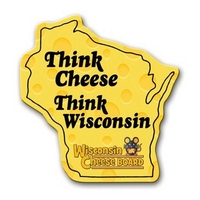 2.94" x 2.78" Wisconsin state-shaped magnet with a four color imprint... from...