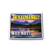 2.56" x 3.25" Wyoming state-shaped magnet with four color imprint on... from...