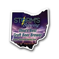 2.88" x 2.69" Ohio state-shaped magnet with a four color imprint... from ASI...