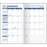 4-color process print cardstock cover planner.... from ASI 83770 Royal...