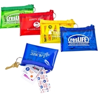 First aid kit with 2 sunscreen lotions, 1 Blistex, 2 bandages,... from ASI...