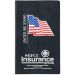Executive Vinyl Cover Pocket Planner with Pre-Printed Flag