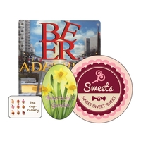 Square Short Run Digitally Printed Labels... from ASI 92480 Uniflex / U F