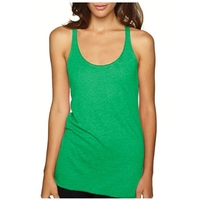 Next Level racerback tank top made of 50/25/25 polyester/ring-spun combed...