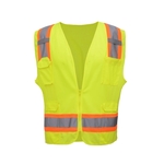 Class 2 Safety Vest Solid Front with Mesh Back