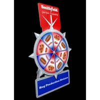 Customizable 15" x 8" plastic spinning wheel game of chance with... from ASI...