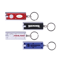 Classic rectangular single LED flashlight with keychain... from ASI 55583 GMG...