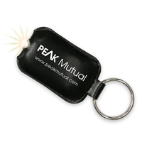 Faux leather key chain lights with an LED lamp.... from ASI 39850 The Bentcil...