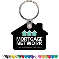 Key tag - house - spot color. Flexible; 17 product colors;... from ASI 80210...