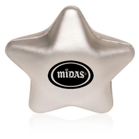 Polyurethane stress reliever that's shaped like a star and measures 1.25"......