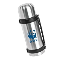 32 oz travel stainless steel vacuum bottle. Lid doubles as a... from ASI...