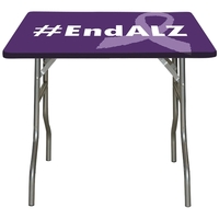 4' Digitally printed stretch polyester table topper.... from ASI 80228 Quinn