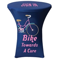 Digitally printed stretch polyester small custom round table cover... from...