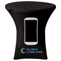 Digitally printed stretch polyester small custom round table cover... from...