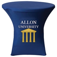 Digitally printed stretch polyester small custom round table cover... from...