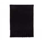 Black 100% Cashmere Scarf, 10" x 72"