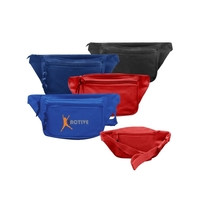 8" x 4.5" x 3" three pocket fanny pack with adjustable... from ASI 37980...
