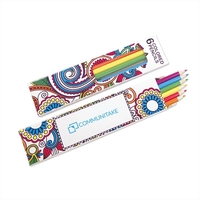 Six pack of 7" wood colored pencils inside a customizable case.... from ASI...