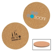 Cork And Fiberboard Round Beverage Coaster