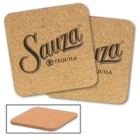 Square Cork And Fiberboard Round Beverage Coaster
