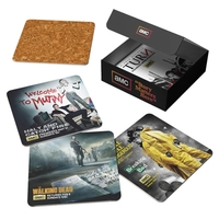 Set of 4 square-shaped coasters in a printed box.... from ASI 90807 Tekweld