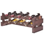 Modularack®2 x 9=18 Bottle Rack, Stained