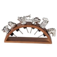 Curved Wood Display for Heads-Up! Pourers