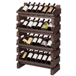 Full Display Rack 24 Bottles- Stained