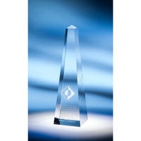Obelisk Optic Crystal Award - Large