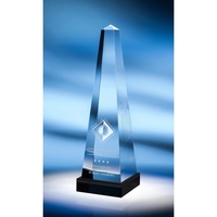 Large obelisk award made of heavy optic crystal available in three... from...